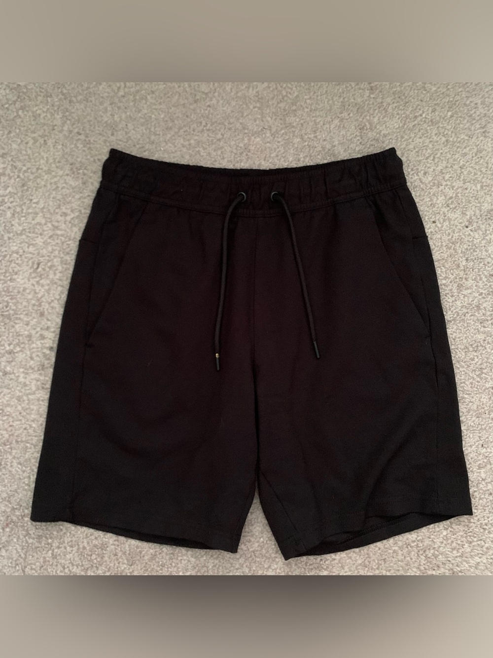 Apana Black Athletic Drawstring Shorts